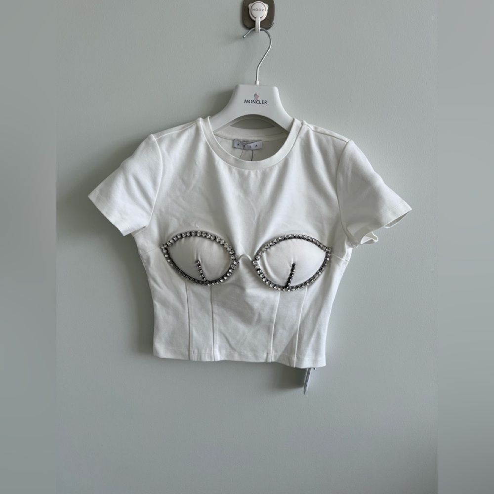 Area CRYSTAL BUSTIER CUP TEE - Picture 2 of 4